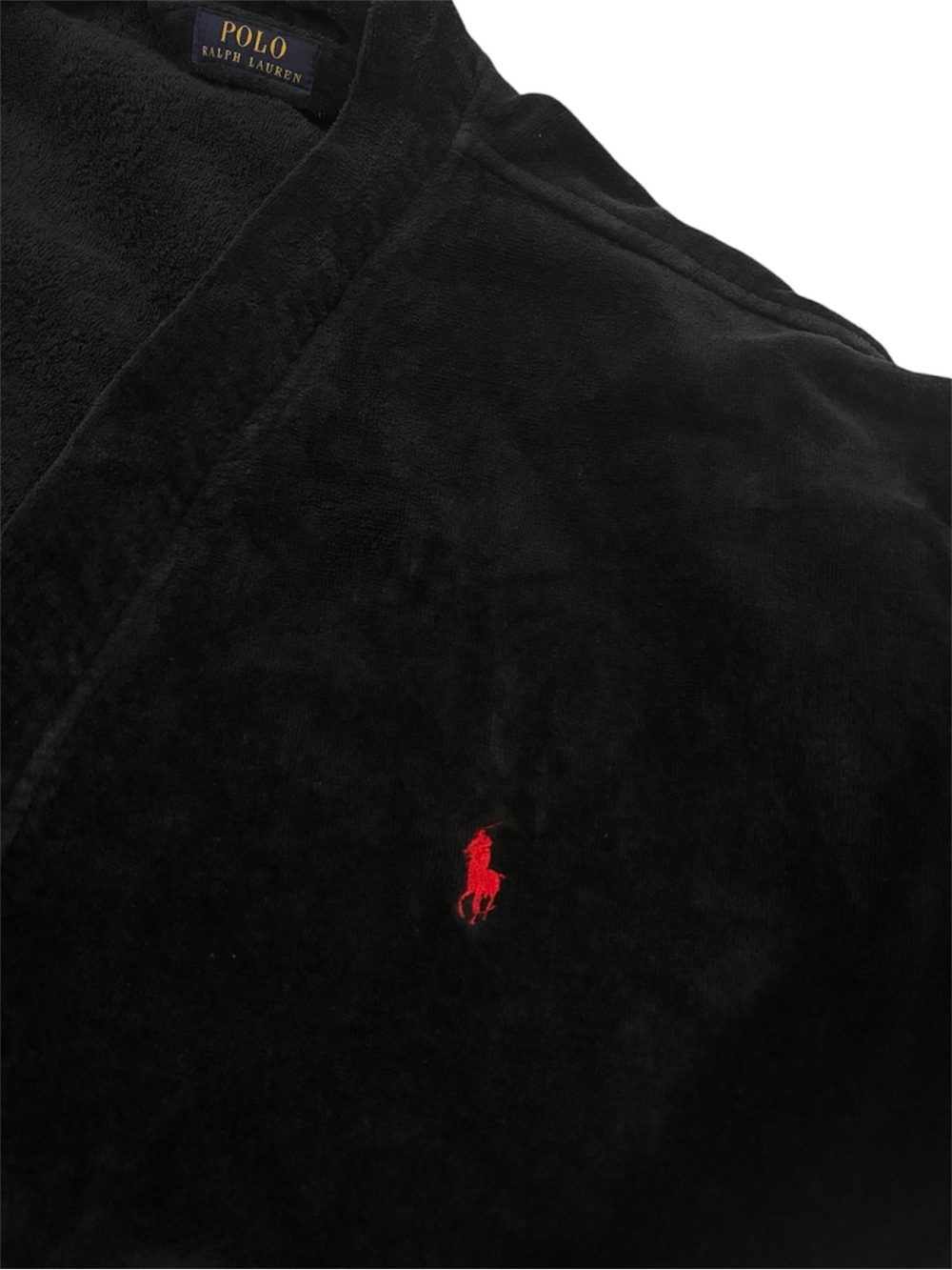 Polo Ralph Lauren Men's Sleepwear Soft Cotton Kimono Velour Robe Size L/XL - Picture 4 of 5